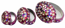 ETHNIC GLITTER WORK BEADED JEWELERY BOXES