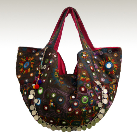 Tribal Ethnic Embroidery Shoulder Bag, Style : Bohemian