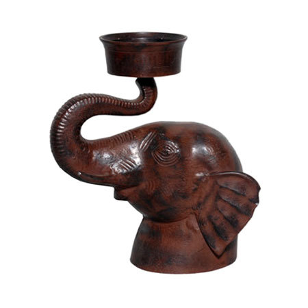  Aluminium Elephant Head Candle Holder