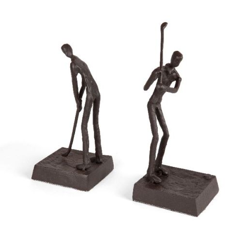  Metal Golfer Bookend