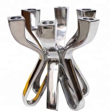 Metal Six Hold Candle Holder