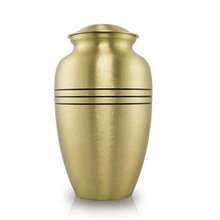 Tri Band Metal Cremation Urn