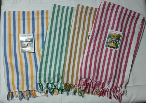 Plain Striped Cotton Towel, Size : 75x152 Cm
