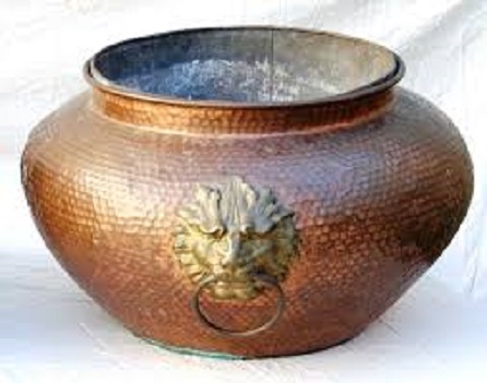 Antique Copper Decorative Planters