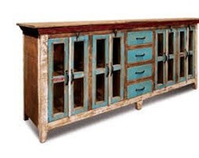 WOOD GLASS CABINET