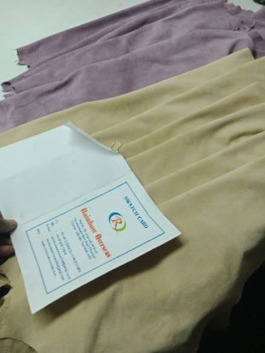 Rainbow Finished Cow Split Upper Leathers, For Shoes, Pattern : Natural