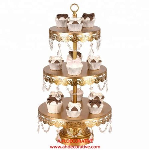 3 Pieces Metal Cup Cake Stand, For Wedding, Home, Party, Feature : Stocked