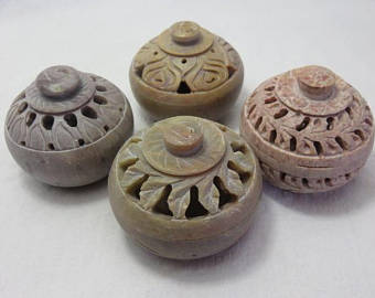 Soapstone Potpourri Different Jaali Work Box