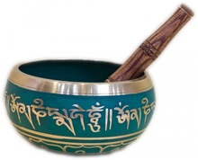 Round Metal Tibetan Singing Bowl, For Meditation Healing, Style : Religious