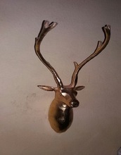 Aluminium Deer Head Wall Decorative