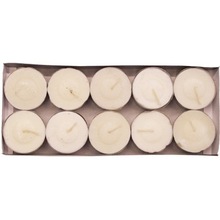 White Unscented Wax Tea Light Candles