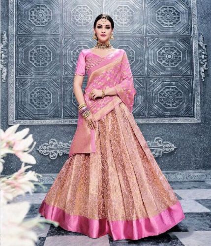 Chiffon Designer Lehenga Choli, Size : FREE SIZE