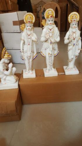 Resin RAM Darbar Statue, For Dust Resistance, Shiny, Color : White