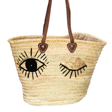 Moroccan Straw Tote Basket Bag, Size : Customized Size