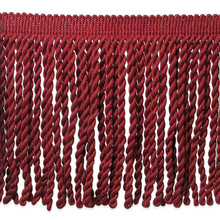 Red Cranberry Bullion Rope Fringe, For Curtain, Decorative, Garment, Size : Customized