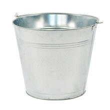 Tin Bucket, Color : Silver