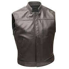 Leather Bikers Vest, For Horse Riding, Size : M, XL