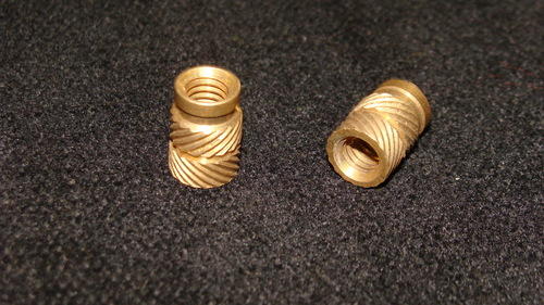 Brass Cross Knurling Insert, Technics : Machined