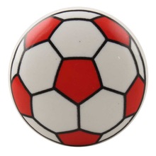 Ceramic Drawer Knob, Color : White Red