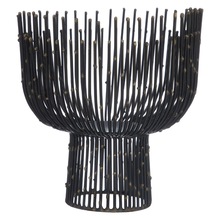 Metal Crystal Candle Holder, For Home Decoration, Color : Black