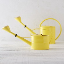 Iron Metal Decorative Watering Can, Color : Yellow
