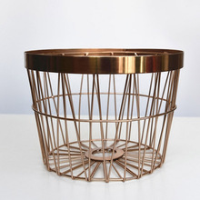 Metal Geometric Fruits Basket, For Food, Feature : Eco-Friendly