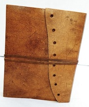 Strap Leather Journal Diary, For Daily Routine Notebook, Color : Tan Color