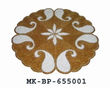 Beads Place Mat, Color : White