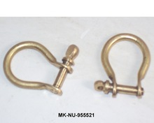 Metal Brass Maritime Mini Shackles