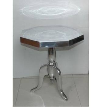 ALUMINIUM HEXA SHAPE COFFEE TABLE