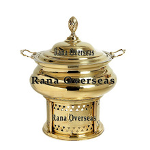 Brass Chafing Dishes, Capacity : 4 Litres, 6 Litres 8 Litres