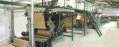 Combined Automatic Paper Corrugated Box Making Plant