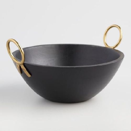 Black Painted Mango Wooden Bowls