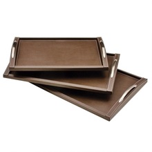 Faux Leather Serving Trays