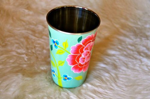 Hand Painted Water Glass