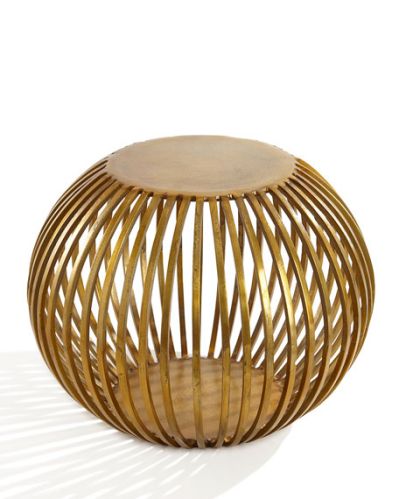 Iron Gold Ball Shaped Metal Side Tables