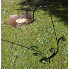 Leaf Shaped Bird Bath With Stake