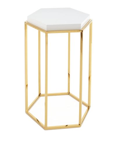 Metal Side Table Gold Plated