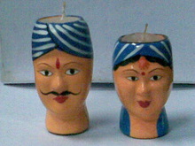 Paper Mache Crafts Designer Candle