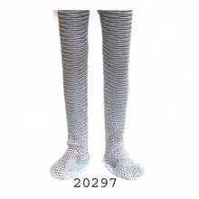 Metal Chainmail Armor Legging, Size : 53