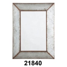 Glass Galvanized Accent Mirror, For Decorative, Size : 26.75