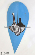 Metal Medieval Viking Ship Shield, Size : 48 X 22'