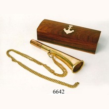 Nautical Brass Whistle Key Chain