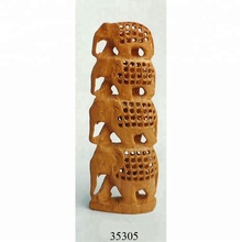 Wooden Elephant Sculpture, Size : 10