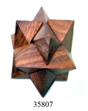 Wooden Star Puzzle Game, Size : 5 X 5 Cm