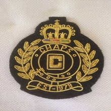 Badges Emblem, Technics : Metallic Bullion Thread