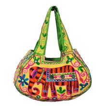 Cotton Fabric Jaipuri Hand Bag, Feature : High Quallity