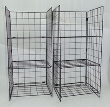 Iron Wire Folding Shoe Rack, Shape : Round