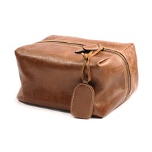 Genuine Leather Wash Bag