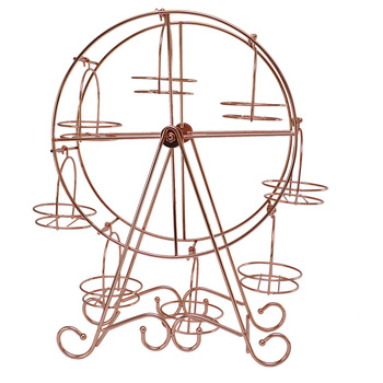 Copper Plating Metal Ferris Wheel Cake Stand